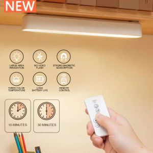 Night Light Rechargeable with Remote Control Timer for Bedroom Dimmable Wall Lamp Indoor for Living Room Study