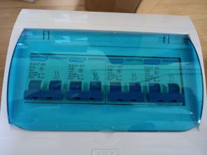 Panel box set with 4 circuit breakers