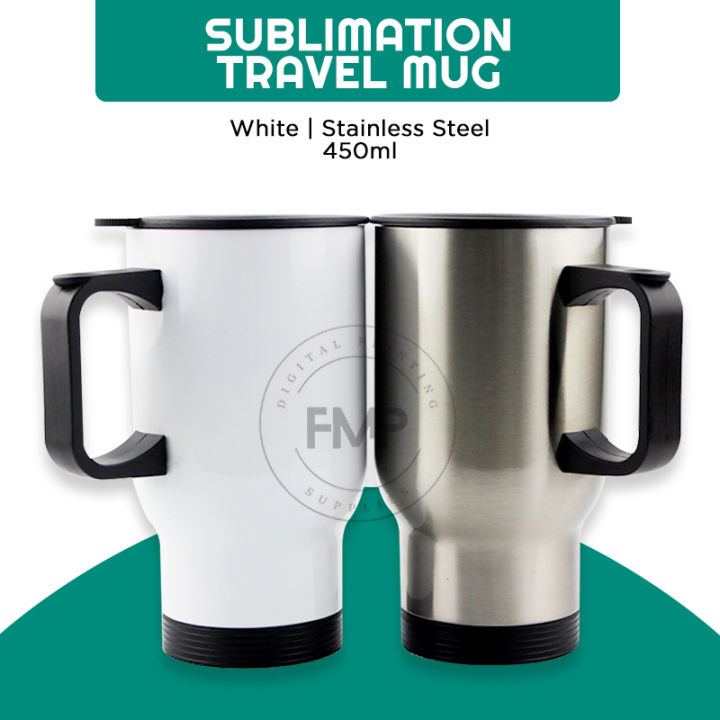 FMP QUAFF Sublimation Stainless Steel Travel Mug 450ml Sublimation ...