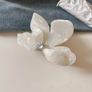 BEAUTYLADIES สง่างาม คลิปผมกรดอะซิติก แบบเกาหลี อะซิเตท คลิปฉลามฝรั่งเศส นิสัย คลิปผมหางม้าสูง คลิปปูผมดอกไม้ ผู้หญิง