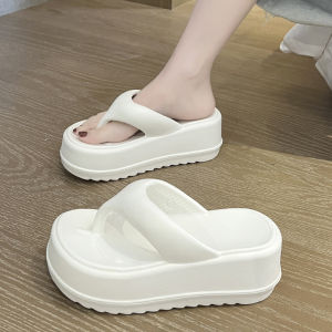 [Free Shipping] New Thick-Soled Flip-Flops For Women Trendy And Stylish Suitable For Outdoor Wear With Non-Slip Soles Perfect For The Beach And Designed To Add Height
