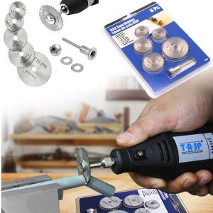 Mata Bor Mini Gerinda Kayu 6pcs Gergaji Mata Bor Pisau Gerinda Potong Kayu Startool Round Blades Saw Gergaji Multifungsi Untuk Potong Ukir Pahat Kayu