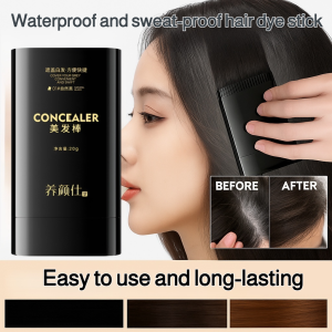 Waterproof And Sweat-Proof Hair Dye Comb Hide Bald Edges Hair Root Long-Lasting Fast Dyeing Covering White Hair