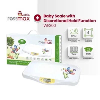 Rossmax Baby Scale WE300 | Authentic Product Unit Switchable: kg / lb / oz Maximum capacity 20kgs 2 Years Warranty