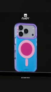 Ốp Phản Quang Sạc Từ Tính Viền Trong Suốt Chống Trượt Cho Điện Thoại iPhone 17 Pro Max 16 15 14 13