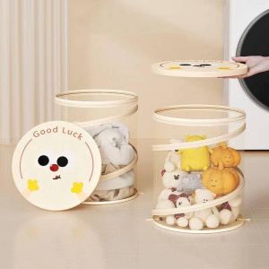 foldable toy doll storage basket lightweight storage basket with lid Large capacity laundry basket