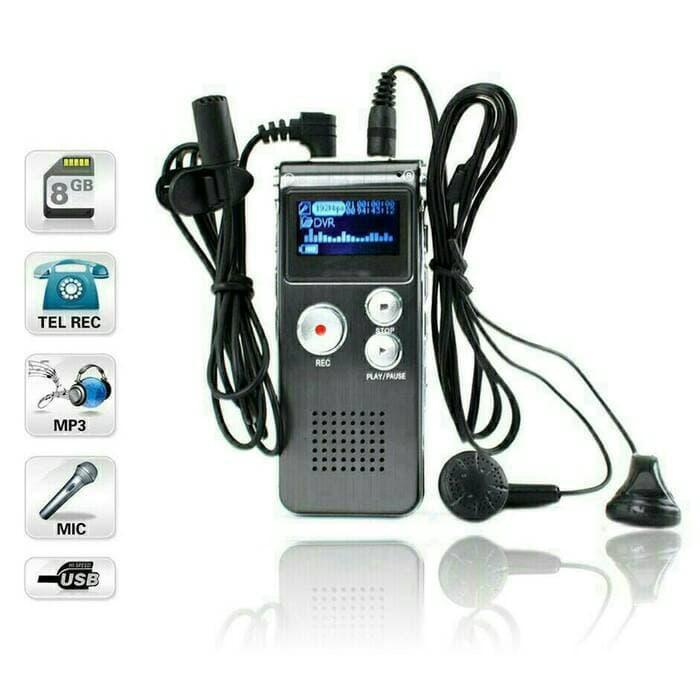 Alat Perekam Suara Murah Bagus USB Digital Voice Recorder 8gb + Mp3 ...