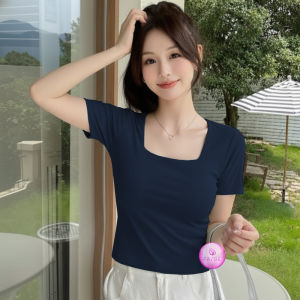 PROMO 12.12 Kaos Wanita Square Neck Viral Premium Termurah 6006