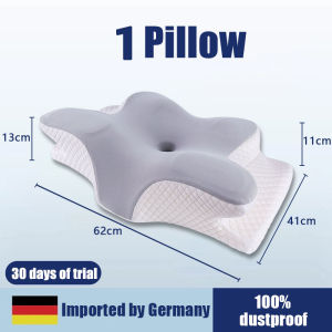 【Buy 1 take 1】Neck Pillow Memory Foam Pillow Contour Cervical Ergonomic Orthopedic Side Sleeping Support Pillow