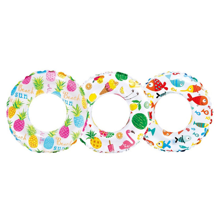 Intex 20/24inch Inflatable Lively Print Swim Rings for Kids