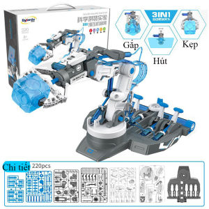 Cánh Tay Robot Thuỷ Lực Robotic Arm Phát Triển Tư Duy Trí Tuệ Cho Bé Lắp Ráp với 222 Chi Tiết Đồ Chơi Thông Minh Cho Bé