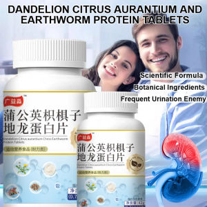 Urinary Frequency Relief Bladder Control Supplement Dandelion Hovenia Earthworm Protein Natural Kidney Support Capsules