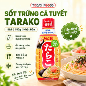 Sốt Trứng Cá Tuyết Tarako S&B 152g Nhật Bản | Dạng Tuýp Dùng Trực Tiếp | Ăn Cùng Cơm Mì Pasta