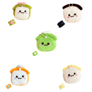 Thu Sushi Charm gắn túi móc khóa vải nhung lông Túi Mặt dây chuyền cho vui và sử dụng trang trí cho những người đam mê phụ kiện dễ thương