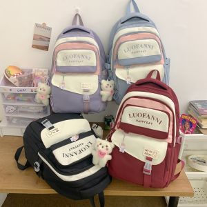 Ransel Anak Perempuan Nylon Kapasitas Besar Motif Korea - Bisa COD