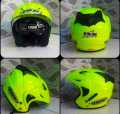 HELM INK DOUBLE VISOR  MERK BMT  EMBOSS SNI PAKING KARDUS  free buble cepat BISA COD. 