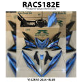 Cover Set Rapido Y15ZR V1 V2 Yamaha 2024 Grey Blue Cyan Ysuku Accessories Motor Y15 V1 V2 2024 Coverset Y15ZR Grey Biru. 