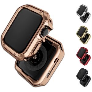 Protective Case compatible with Apple Watch 7 SE Case band 41mm 45mm case Shock Proof Bumper Cover Scratch Resistant screen protector compatible with Apple Watch Series 7 strap Accessories