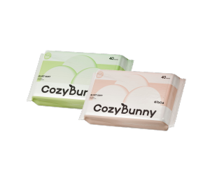 CozyBunny Velvet Soft Facial Tissues (Homely) 4 Packs x 120 Sheets (4 Ply)