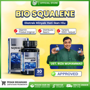 Bio Squalene Original 100% - Minyak Hati Ikan Hiu Asli Isi 30 Softgel - Legal BPOM RI dan HALAL MUI