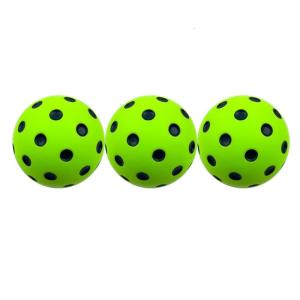 3Pcs Noise Reducing Soft Pickleballs Low Noise Foam Pickleballs Practice Bounce Ball for Pickleballs Training Enduring