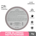LUXE ORGANIX 24H Zero Sebum Instant Pore Blurring Weightless Matte Powder SPF 50 PA++++ Translucent & Natural. 