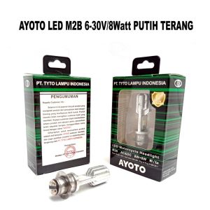 Lampu Led H6 Motor Beat AYOTO PUTIH / Lampu Led Depan H6 AYOTO sinar PUTIH AC/DC untuk Motor Bebek-Matic