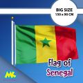 Bendera Senegal bahan polyester. 
