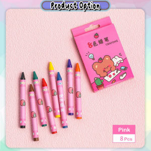 [Happy Kids] 12pcs Crayon Set Drawing Color Pen Graffiti Crayon Oil Pastels Stationery Gifts 蜡笔 Krayon Murah - ST45