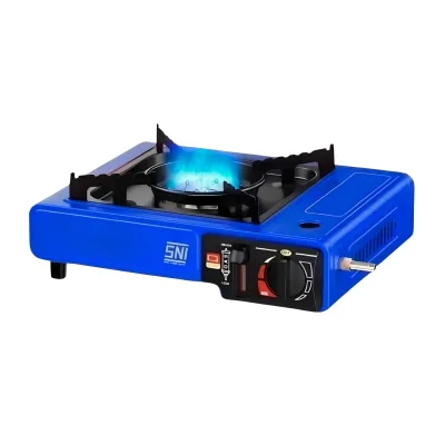 Kompor Gas Portable 2in1 Alat Masak SNI 1 Tungku Anti Karat Untuk Camping Multifungsi - gp mall