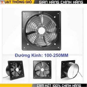Quạt Thông Gió  💎Dây Đồng 100% Sắt Dày💎 Quạt Hút Mùi Nhà Vệ Sinh  Bếp ....Cánh Và Vỏ Sắt