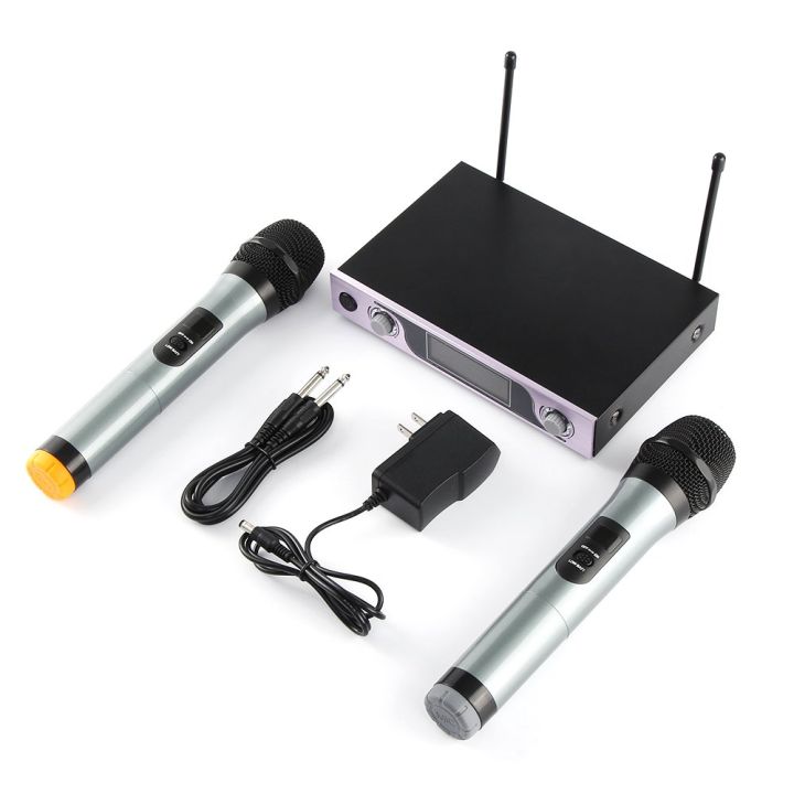 ARCHEER VHF Wireless LCD Dual Bluetooth Microphone System with 2