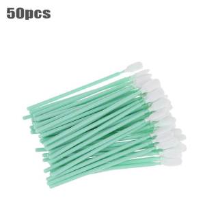 50pcs/Bag Swab Pembersih Printhead 13cm Stik Pembersih Printhead Foam Print Head Printer