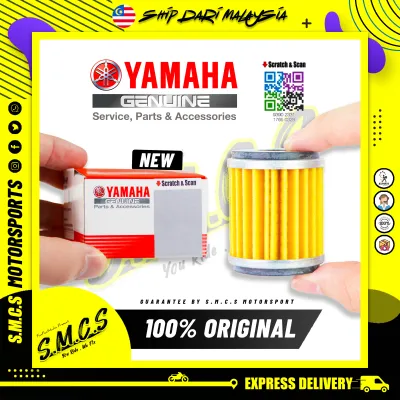 YAMAHA OIL FILTER [NEW] PENAPIS MINYAK QR - Y16 / LC135 V1 - V8 / Y15 / SRL115 / FZ150 / R15 / LAGENDA Z (100% JAMIN ORIGINAL)