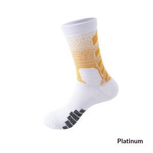 SERENEGLOW Professional Athletic Socks High-Cut Gradient Design Moisture-Wicking Anti-Slip Durable Basketball Performance Socks