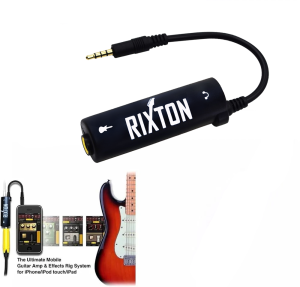 Rixton Guitar Tuner for I-O-S Mobile Effects Guitar Audio Interface Rixton Guitar Effects for Guitar Cable Guitar Audio Interface Converters(Rixton Guitar Effects Adapter)