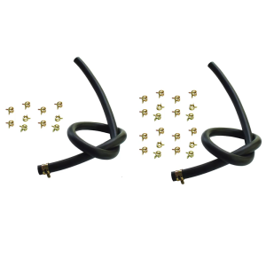 Fuel Hose with 10 Hose Clip 7mm Inner Diameter Flexible Fuel Hose Plastic for Boats Marine Outboard Gas Petrol