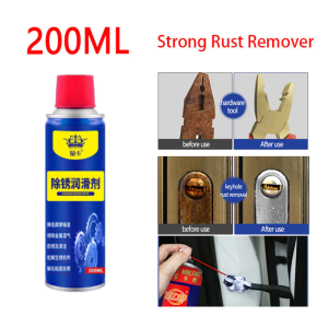 Strong Rust Remover for Metal steel 450ML Tough Rust Removal Strong Rust Removal Lubricant Anti Rust Spray Stain Dirt Cleaner Penetrating Oil for Bicycle Chains Motorcycles Cars Multipurpose Oil/Rust Remove Derusting Car Maintenance Cleaning
