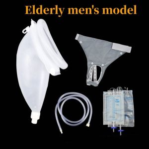 Silicone Urine Collector Urinal Incontinence Leak-Proof Urinal Pot Urinary Catheter Drainage Bag Removable Cleaning Urinal