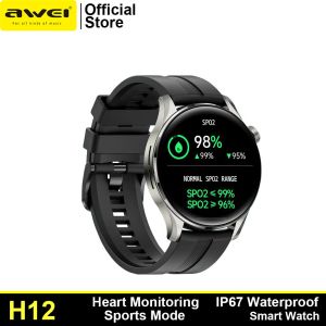 Awei H12 Smart Watch Full HD Touch Screen Sports Wristband IP67 Waterproof with Heart RateSleep Monitoring