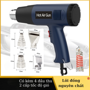 Máy khò nhiệt 2000W có 4 đầu thu chính hãng khò màng co nhựa đóng gói giỏ quà tiện lợi