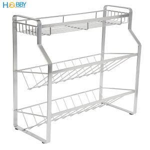 Kệ để gia vị chai lọ nhà bếp 3 tầng inox 304 Hobby home decor GV4