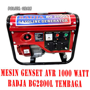 Mesin Genset AVR 1000 watt Badja BG2800L Tembaga