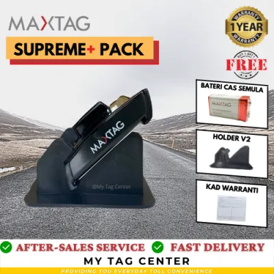 MaxTag Smart Tag Touch n Go w Holder Original 1 Year Warranty Upgraded Version wo Bracket Holder Device New Toll Accessories Infrared Device New Version Highway Toll Accessories Rubber Bracket Holder Smarttaq Raya Edition MY Tag Center