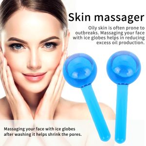 Ice Hockey Energy Beauty Crystal Ball Facial Cooling Ice Globes Water Wave Face and Eye Massage Skin Care(with box)