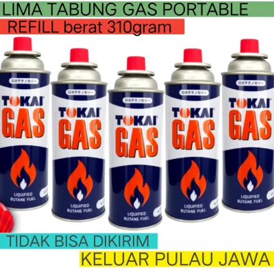 GAS PORTABLE KALENG REFILL PAKET 5 PCS