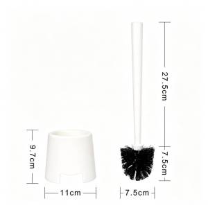 Toilet brush set for cleaning bathrooms - plastic cleaning tools brush for toilets gap brush for toilets