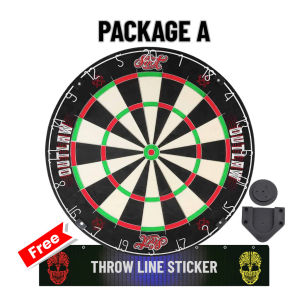 SHOT STEEL TIP DARTBOARD - OUTLAW NEW ZEALAND MADE BLADE BRISTLE DART BOARD
