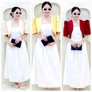 Casual Plain Color  Modern Filipianiana Bolero Top    - xs to large - classy and elegant - timeless classic  - timeless piece - casual office or party - classic piece - super kapal ng tela - hindi kayo magsisi - our aim is to produce quality clothes - p