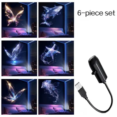 B.LIVEM 【จัดส่งจากไทย】ไฟโปรเจคเตอร์ USB เลือกลวดลายดาวเคราะห์ได้ 10 แบบ หมุนได้ 360° เลนส์ส่งแสงสูง โคมไฟดวงจันทร์ โปรเจคเตอร์เปลี่ยนลายท้องฟ้าได้ ชาร์จ แสงไฟบรรยากาศ